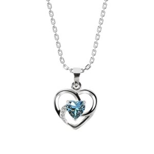 Clara 925 Silver Olesya Heart Pendant