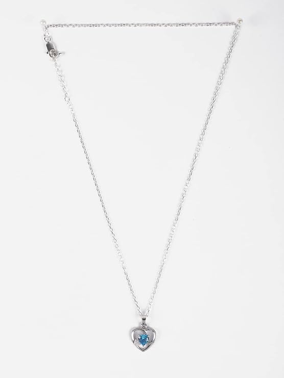 Clara 925 Silver Olesya Heart Pendant - Image 6
